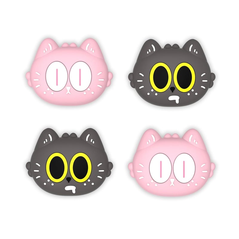 playvital Joystick Caps for Nintendo Switch, Thumbstick Caps for Switch Lite, Analog Cover for OLED Joycon Thumb Grips - Moonlight Cat - Image 1